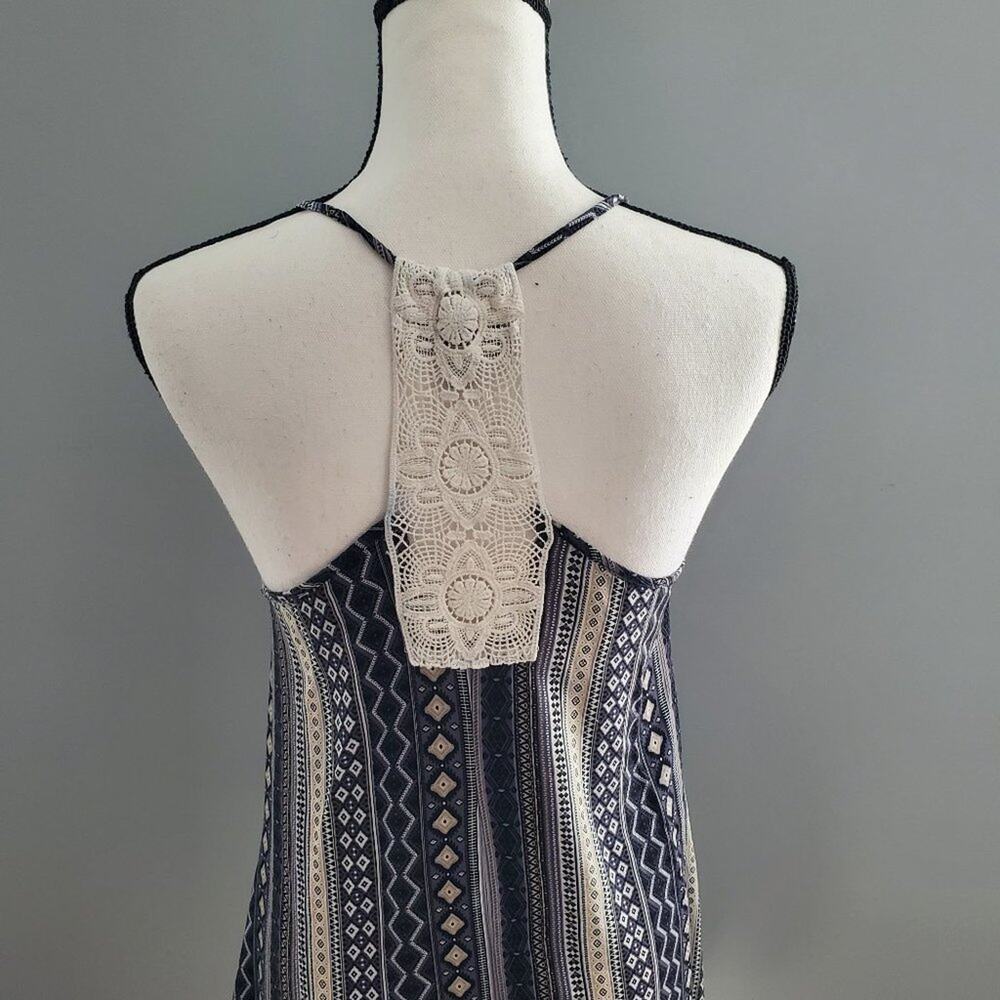 Almost Famous Spaghetti Strap Crochet T-Back Dress M - Picture 3 of 8